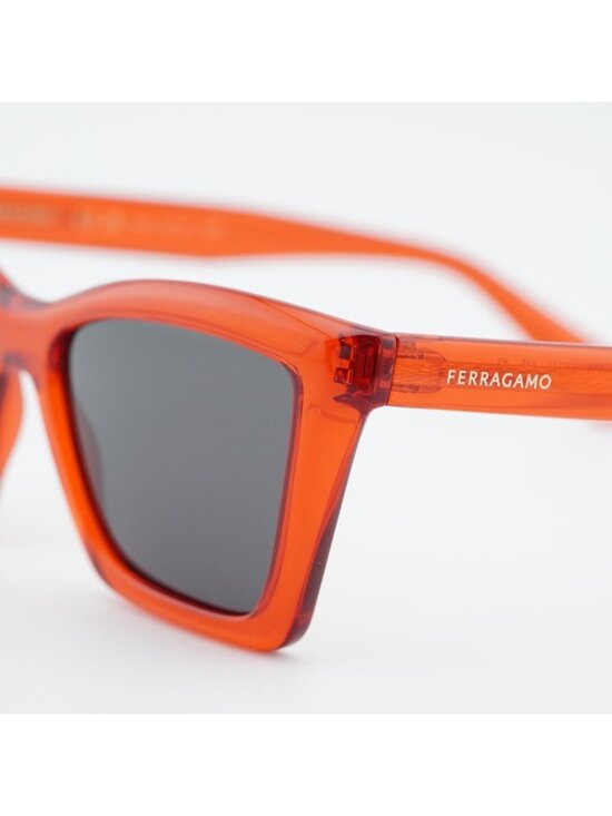 Salvatore Ferragamo SF2039SE 616 Sunglasses Red Cat Eye Frame, Grey Lenses main image 8